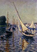 Gustave Caillebotte Regatta at Argenteuil oil painting artist
